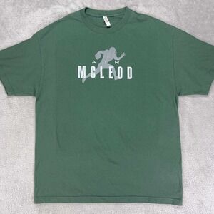 Alstyle Classic Air McLeod Football Graphic T-Shirt Green‎ XL